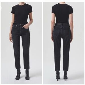 Agolde RILEY HIGH RISE STRAIGHT CROP (STRETCH)
IN PANORAMIC 26